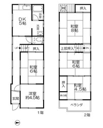 西難波町3丁目　貸家の物件間取画像